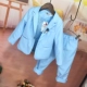 Bộ đồ trẻ em, bé trai, bé gái bán hoa, áo dài, trang phục bé trai, bộ đồ nhỏ, bộ đồ hai mảnh nhiều màu, catwalk piano mùa thu - Váy trẻ em