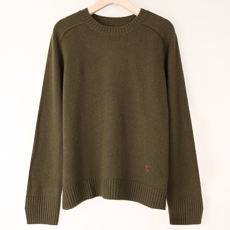 【Little C Sweater】Casual Style Round Neck Long Sleeve Merino Wool Knitted Sweater for Women, Loose Pullover Knit Sweater for Women 【Little C Sweater】Casual Style Round Neck Long Sleeve Merino Wool Knitted Sweater for Women, Loose Pullover Knit Sweater for Women