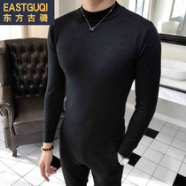 2018 autumn and winter New British style long sleeve sweater men Korean trend solid color sweater fashion youth base shirt