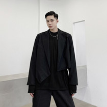 Autumn mens loose small suit Han version Trend Youth Western suit irregular short hairstyle hairstylist Nightfield Yuppie handsome