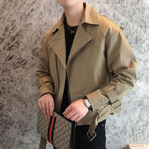 Fall Trend West Suit Casual Yuppie Handsome Korean version Short payment Single West Youth personality Long sleeves Waist Small Suit Collar