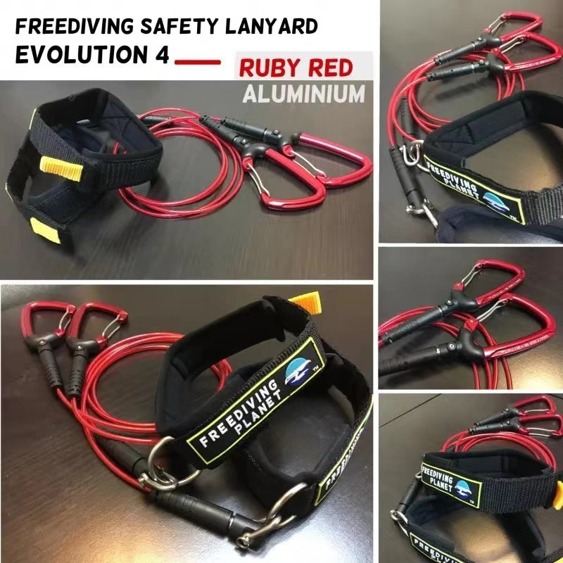 (Whale) Freedving Planet Free Submersible Safety Rope Safty Lanyard lost by hand