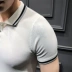Áo thun nam mùa hè 2018 mới Áo thun dệt kim mỏng Hàn Quốc Áo sơ mi POLO nam ngắn tay áo thun nam có cổ lacoste Polo
