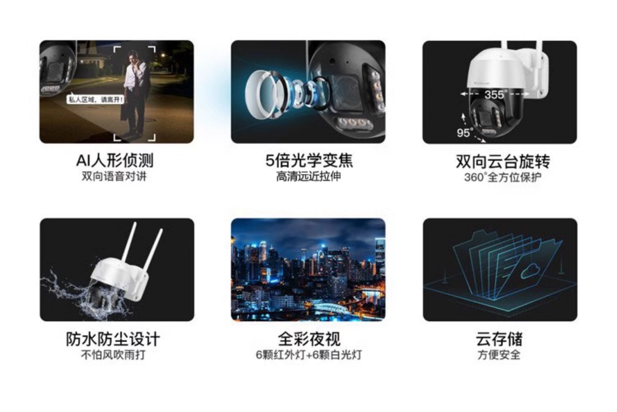 IP-камера okam 2寸球机办公视频监控wifi摄影头5倍光学香港澳门ip cam境外