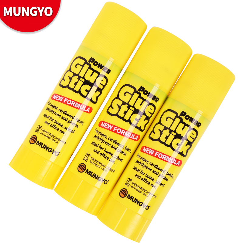 South Korean rubber stick MUNGYO South Korean solid glue stick handmade yellow rubber stick 15 gr Power transparent adhesive tape 15g