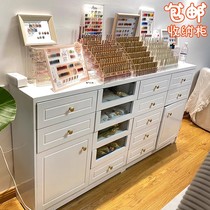 美甲店展示柜甲油胶收纳柜储物柜置物柜指甲油存放产品落地柜边柜