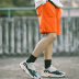 PSO Thương hiệu 18SS SWEATSHORTS Quần short dây rút đơn giản màu đơn quần âu nam Quần short