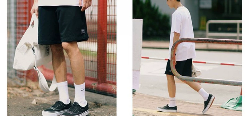 PSO Brand 17SS nguyên bản thời trang đường phố mùa hè ngụy trang màu đơn giản thể thao lỏng lưới năm quần short