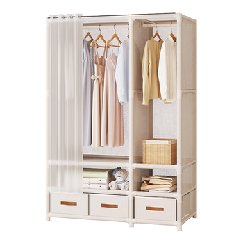 Dust-proof storage rack for household bedroom wardrobe