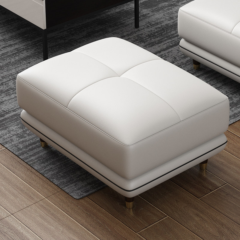 Real leather sofa pedalling footstool 80 * 60 * 43CM footrest stool (color please note or contact customer service)