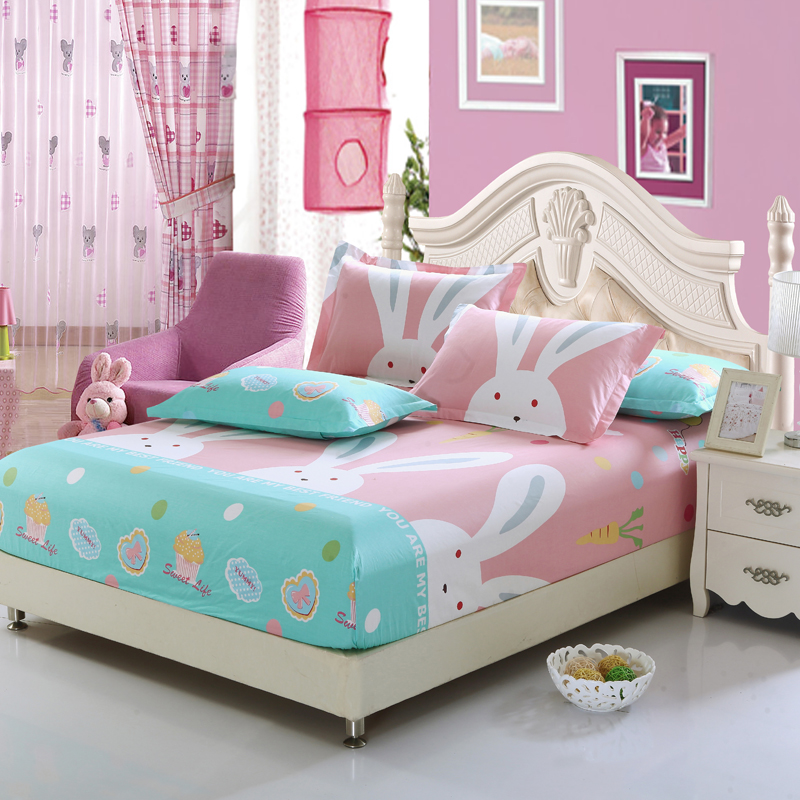 Được trang bị tùy chỉnh cho trẻ em phim hoạt hình bông 100% cotton đơn mảnh khăn trải giường 1,2 * 1,35 * 1,5 * 1,6 * 1,9 * 2 m - Trang bị Covers Ga chun và ga phủ