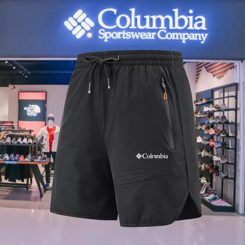 Colombian Shorts Men's 2025 Summer Thin Outdoor Running Loose Sports Elastic Straight Five-Quarter Pants Mid-Pants