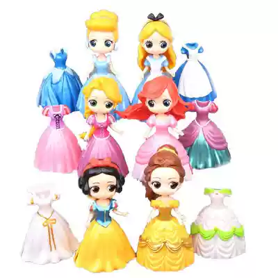 Snow White Sleeping Beauty Alice Cinderella Mermaid Princess Doll Dress Up Birthday Toys