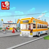Xioolu ban Buom Boom City Tram Bus 0332 Детская головоломка Увеличение фестиваля игрушек фестиваль игрушек