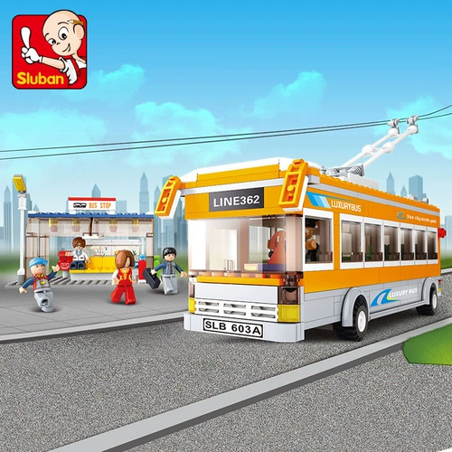 Xioolu ban Buom Boom City Tram Bus 0332 Детская головоломка Увеличение фестиваля игрушек фестиваль игрушек