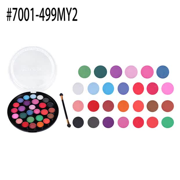 Bảng màu phấn mắt MISS ROSE 27-Pearl Pearl Matte - Bộ sưu tập trang điểm bảng mắt tutu