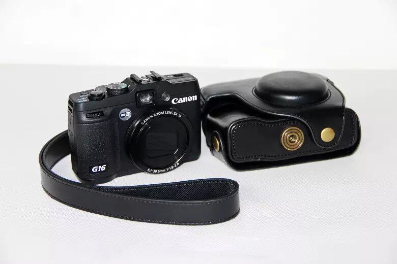 Waterproof Photo Camera PU leather Bag Body cover Case For CANON