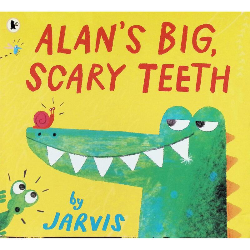 Original English Picture Book Imported from the Uk: Alan's Big Sharp Teeth by Jarvis. Suitable for 3-6 Year Old Children. Humorous Story about Friendship and Growth, Featuring the Crocodile Alan Using Fake Teeth to Scare Animals. a Fun Story That Cultivates Children's Courage And..