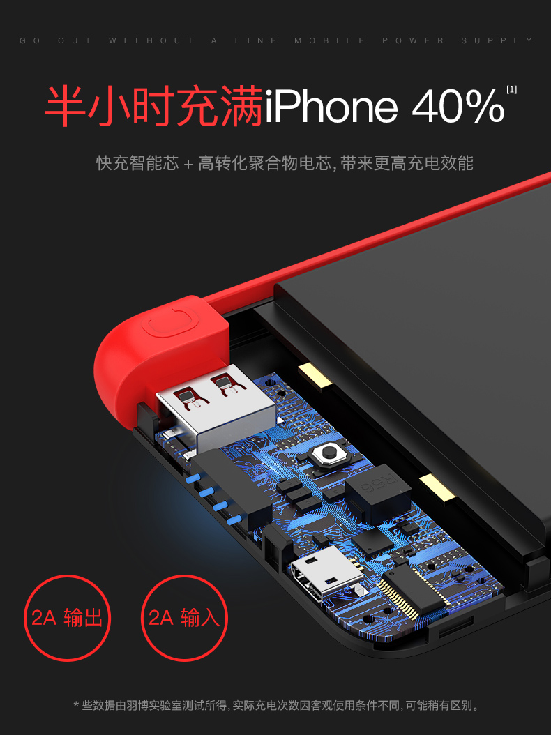 Yu Bo Bảo ánh sáng di động sạc 10.000 mA siêu mỏng của Apple iPhone Huawei Andrews dòng chung type-c mang lithium polymer điện thoại di động sạc nguồn di chuyển nhanh phí nhỏ gọn - Ngân hàng điện thoại di động pin dự phòng xiaomi