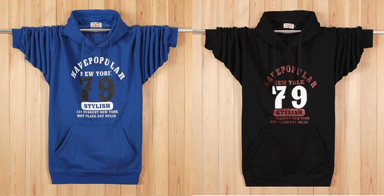 Mùa thu và mùa đông mới kích thước lớn nam giới hoodie trẻ trung cộng với phân bón XL cotton trùm đầu áo len lỏng lẻo quần áo nam đẹp