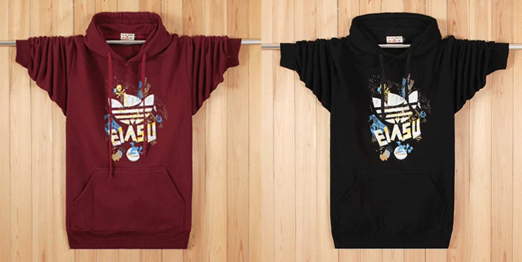 Mùa thu và mùa đông mới kích thước lớn nam giới hoodie trẻ trung cộng với phân bón XL cotton trùm đầu áo len lỏng lẻo quần áo nam đẹp