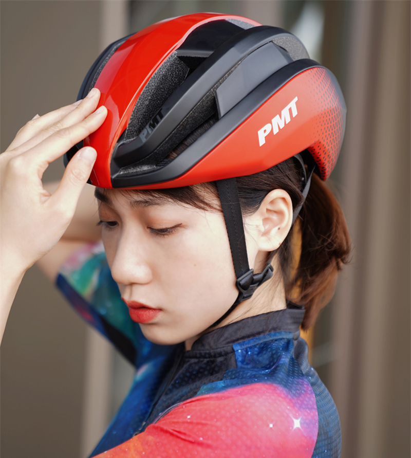 PMT safety helmet Pudy integrated forming built-in keel mountain road bike wheel slide safety helmet male and female universal