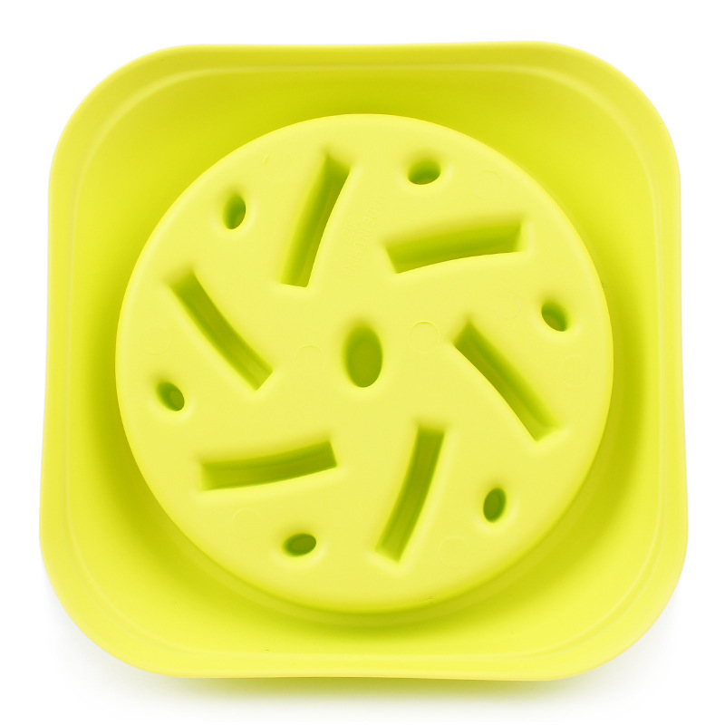 Dog Slow Food Bát Lớn và vừa Anti-mite Bát đơn Pet Dog Pan Dog Bowl Cat Trượt Teddy Golden Hair Slow Food Bát - Cat / Dog hàng ngày Neccessities bát ăn cho mèo