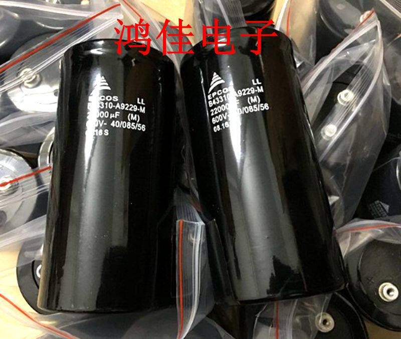 High quality imported EPCOS inverter capacitor 600v22000uf high voltage electrolytic capacitor warranty spot