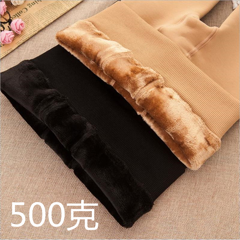 1000 gram xà cạp đông bắc thêm dày dày mùa thu đông của phụ nữ cộng với quần nhung dày ấm áp mặc quần eo cao một quần quần tất nữ mùa đông