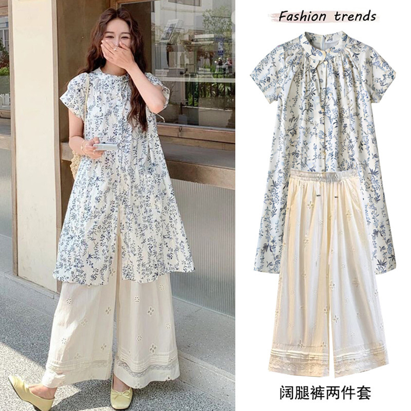 A Complete Set of Maternity Dresses for Summer, Light Luxury and High-End Maternity Suits, Skirts That Cover the Belly, Shirts for Petite Women