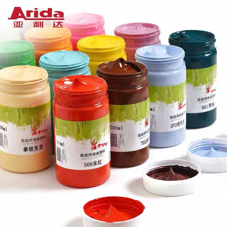 Yalida acrylic paint 12 colors 24 colors acrylic wall painting diy hand-painted clothing waterproof flower painting shoe set