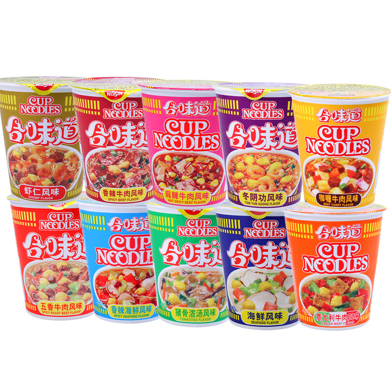 10口味：NISSIN 日清 合味道杯面84g x12杯