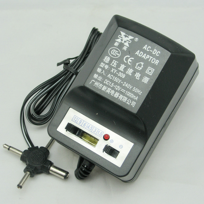 Xinying Xy-309 Adjustable Dc Regulated Power Adapter 1.5V 3V 4.5V 6V 9V 12V Transformer Xinying Xy-309 Adjustable Dc Regulated Power Adapter 1.5V 3V 4.5V 6V 9V 12V Transformer