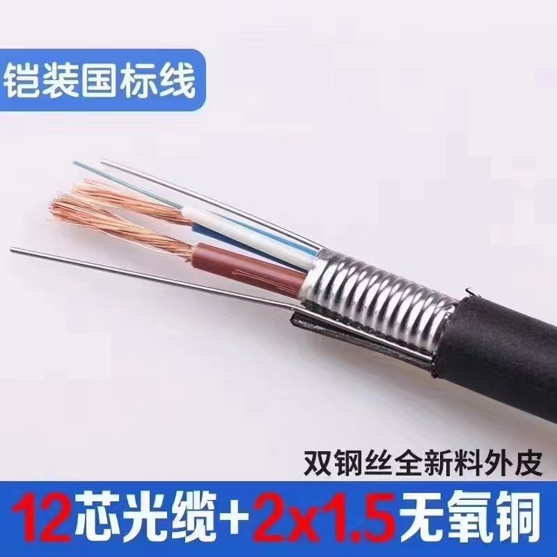 National Standard Optical Composite Cable Fiber Optic Power Composite Cable 10g 4-Core 8-Core 12-Core Optical Cable with Integrated Power Supply National Standard Optical Composite Cable Fiber Optic Power Composite Cable 10g 4-Core 8-Core 12-Core Optical Cable with Integrated Power Supply