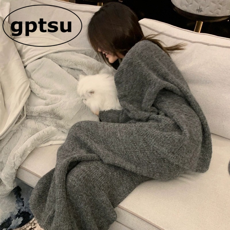 Gptsu Korean Style Solid Color High-End Pajamas for Women, Autumn and Winter Thickened Warm Round Neck Can Be Worn Outside, Home Wear Set Gptsu Korean Style Solid Color High-End Pajamas for Women, Autumn and Winter Thickened Warm Round Neck Can Be Worn Outside, Home Wear Set