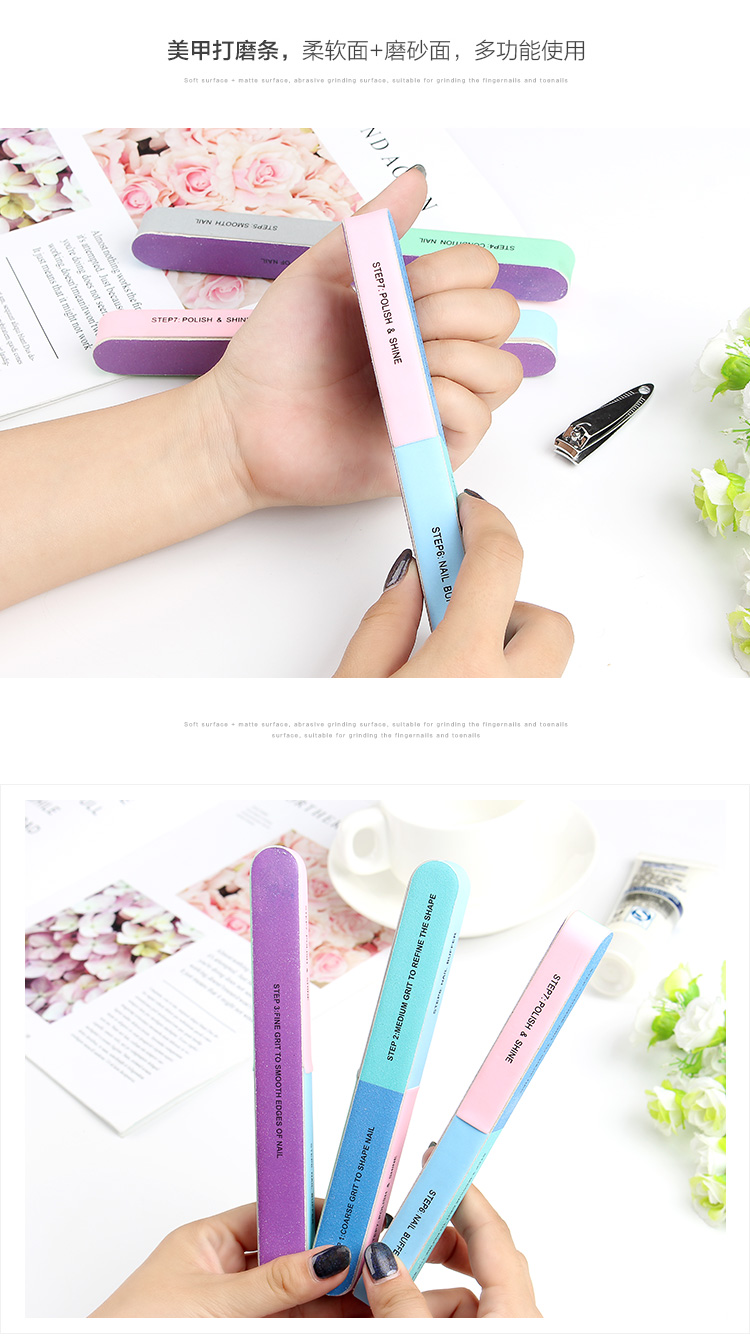 Dụng cụ làm móng tay đặt kim cương hình móng tay tập tin sửa chữa móng tay loại thất vọng quang trị liệu bề mặt móng đánh bóng dải chà nhám máy mài nail