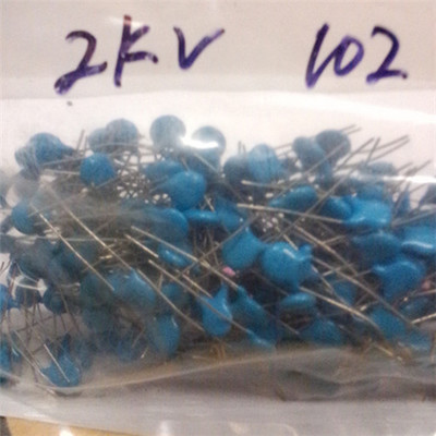 (IC electronic accessories special store) 2KV 102K Imports of new high pressure porcelain sheet capacitor