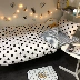 Một gia đình bốn đơn sắt in khăn trải giường chăn ký túc xá đất cam retro chic 1.2m ba mảnh Polka Dot - Bộ đồ giường bốn mảnh