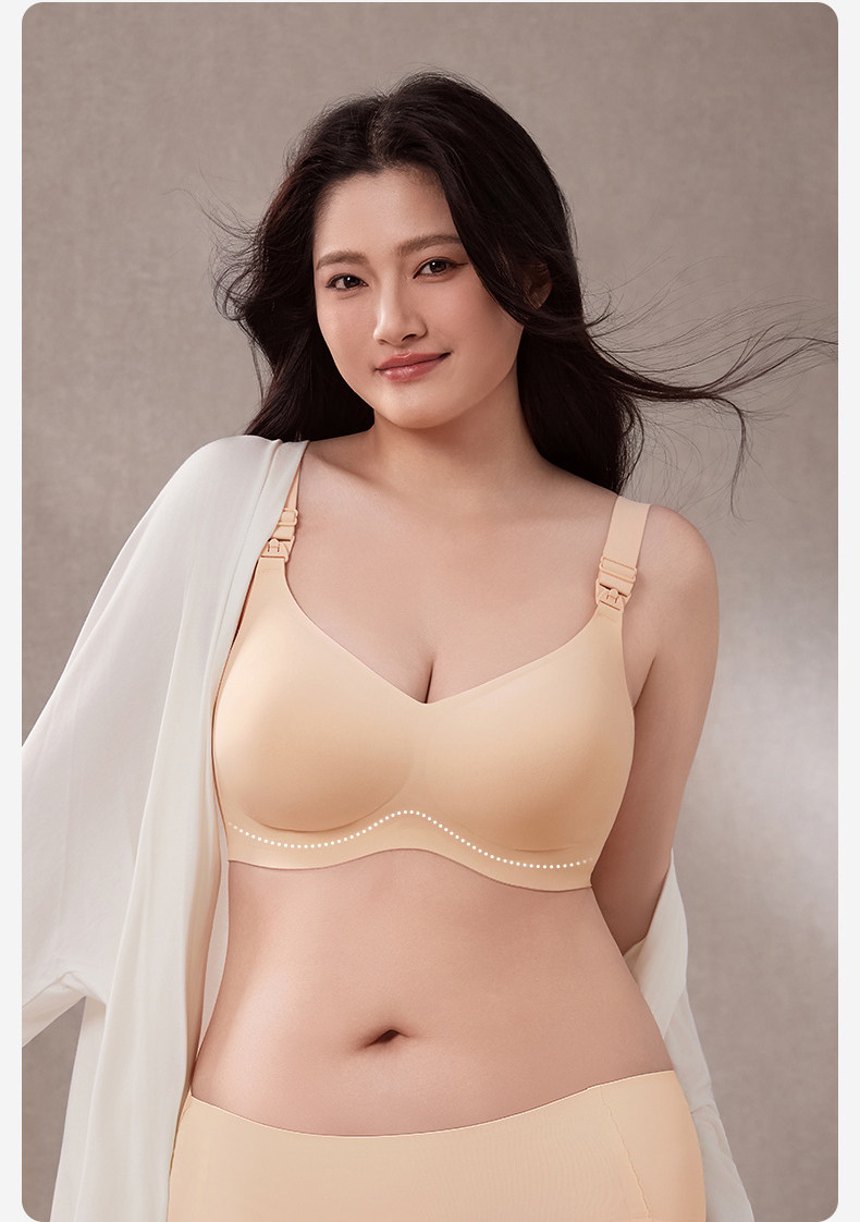 十月结晶孕妇内衣无痕女固定杯产后哺乳防下垂大胸专研大码文胸罩 — 11