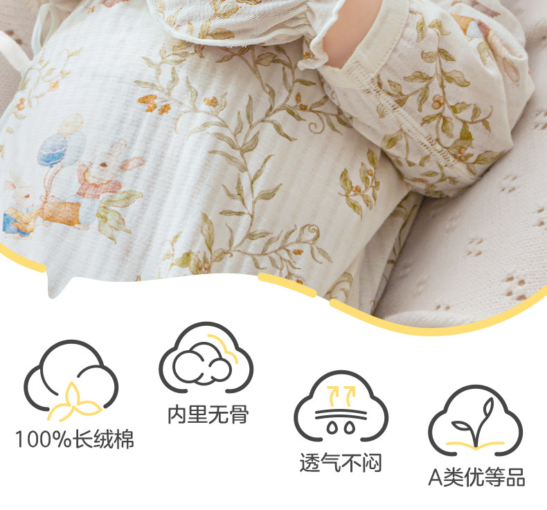 十月结晶粒粒阳光婴儿手套防抓脸新生儿可啃咬宝宝四季透气护手套 — 6