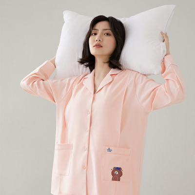 十月结晶纯棉月子服哺乳睡衣