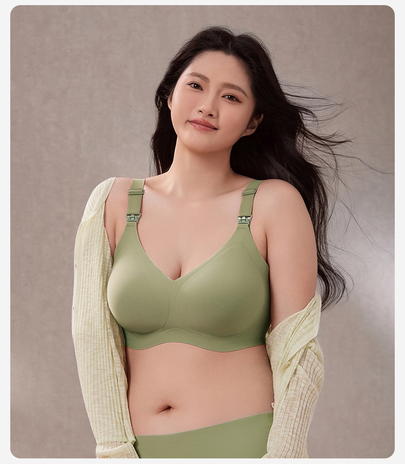十月结晶孕妇内衣无痕女固定杯产后哺乳防下垂大胸专研大码文胸罩 — 42