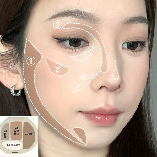 Хайлайтер для лица, матовые осветляющие румяна для контуринга