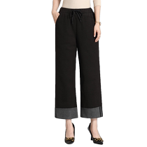 YaYa 2024 Autumn and Winter New Down Pants Womens Versatile Slim Pants Thickened Duck Down Mothers Wear Warm Pants