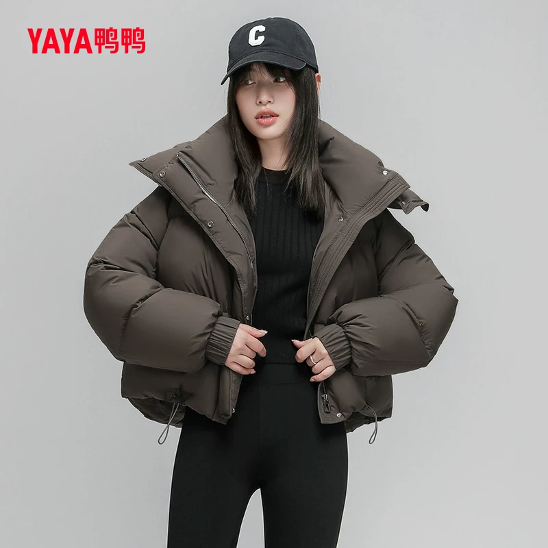Outlet 2023YAYA утки товары женская куртка с stand collar капюшоном безрукавка длинная универсальная sliming хлебная куртка