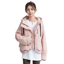 YaYa casual short down jacket for women 2024 autumn and winter new fashion versatile hooded warm jacket J