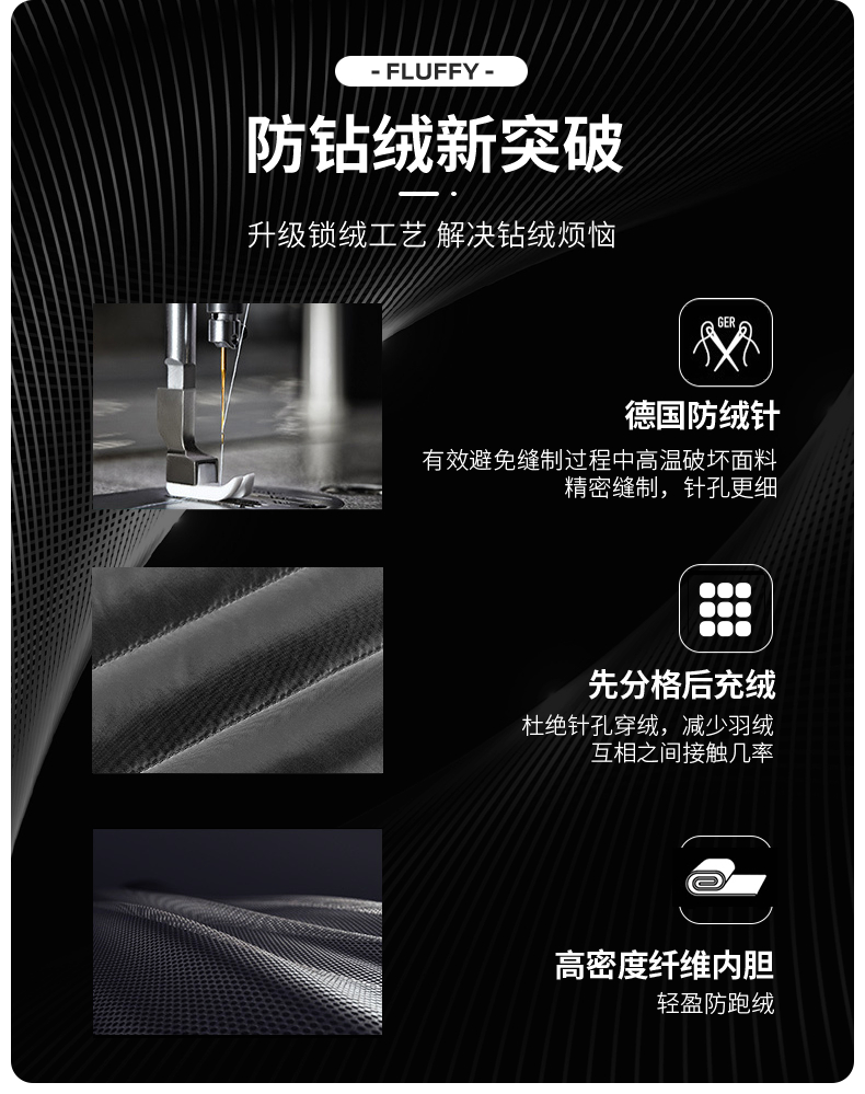 李易峰同款  鸭鸭 星空系列情侣长款过膝羽绒服外套 图5