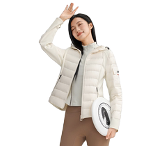 Ya Ya Light Warm Down Jacket 90 Series 2024 New Short Thin Outdoor Hooded Versatile Casual Jacket J