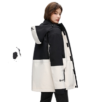 Duck Workwear Down Jacket Womens 2024 Autumn and Winter New Arrival Three-Wear One-piece Removable Liner Two-piece Windproof Jacket
