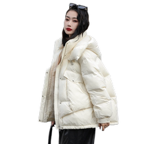 Duck Down Jacket Womens 2024 New Short Fashionable Versatile Hooded Thickened Duck Down Warm Jacket J